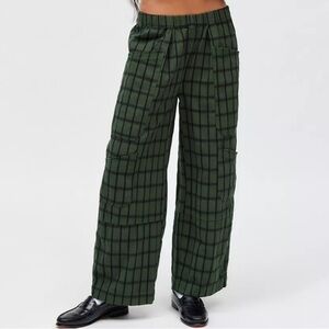 BDG Charlie Gingham Wide Leg Pants